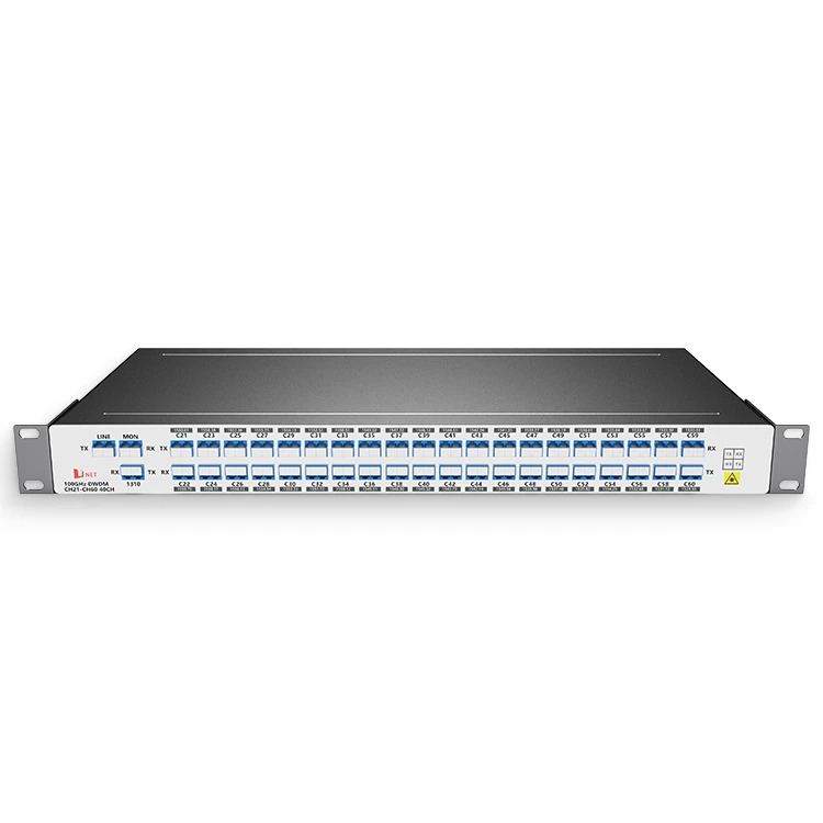 40CH AAWG DWDM MUX and DEMUX dualfiber 1U