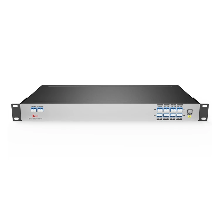 Single Fiber 8CH (16 Wavelength ) DWDM Mux And Demux 1U Rack